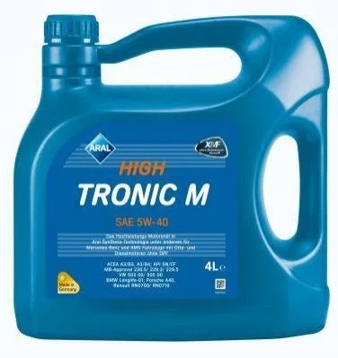 Мастило моторне синтетика Aral HighTronic M 5W-40 (DE) 3X4L A3/B3: A3/B4 (VW 502 00/505 00 MB 226.5/229.3/229.5 Renault RN0700/ RN0710 BMW Longlife-01Porsche A40) ARAL 154FE8 (фото 1)