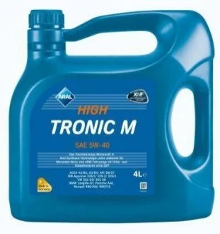 Мастило моторне синтетика Aral HighTronic M 5W-40 (DE) 3X4L A3/B3: A3/B4 (VW 502 00/505 00 MB 226.5/229.3/229.5 Renault RN0700/ RN0710 BMW Longlife-01Porsche A40) ARAL 154FE8