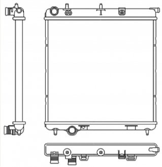 Радіатор охолодження (MT) Citroen C2, C3 I, C3 II, C3 III, C3 Pluriel, C4 Cactus, Ds3 Peugeot 1007, 2008, 207, 208 1.0-1.6D 02.02 NRF 53531