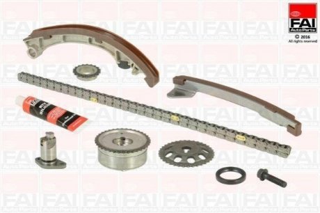 К-кт ланцюга приводу ГРМ Toyota Auris (_ZE15_, _RE15_) 1.4 VVTi/Avensis kombi (T25) 1.6 VVT-i/Corolla (_E11_) 1.4 16V (ZZE111_) Fischer Automotive One (FA1) TCK59VVT