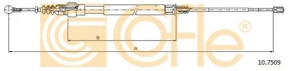 Трос ручника COFLE 10.7509 (фото 1)