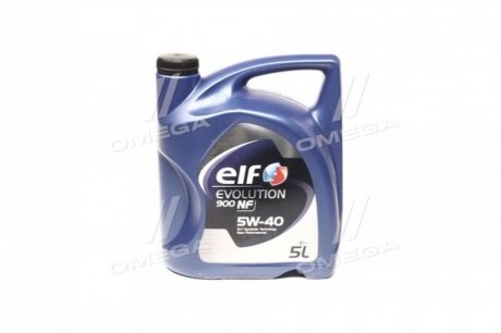 Мастило моторне Evolution 900 NF 5W-40 5L (ACEA : A3/B4 API: SL/CF VW 502.00/505.00 PORSCHE A40 MB-Approval 229.3) ELF 194872