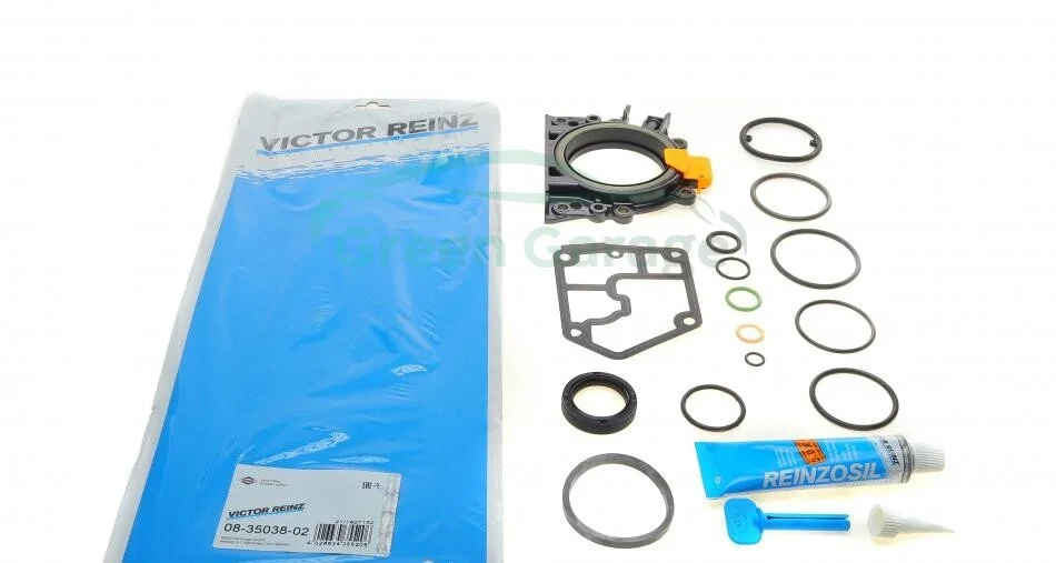 Комплект прокладок Caddy III/T5/Octavia/Golf V/Passat 1.9/2.0TDI 04-10 (нижний) 08-35038-02 VICTOR REINZ 083503802 (фото 1)