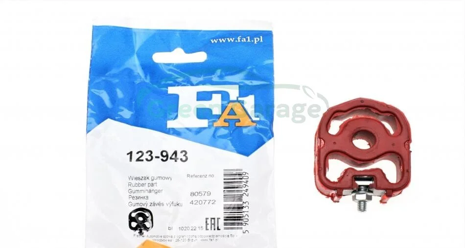 Кронштейн глушника Opel Astra H 1.7 Cdti 07-14/Meriva 1.4 10-/Vectra C 1.9 Cdti 04-/Zafira 1.7 Cdti 08- Fischer Automotive One (FA1) 123943 (фото 1)