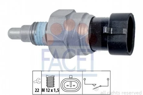 Датчик заднього ходу Opel Astra H/J/K/Corsa D/E/Insignia A/Meriva B/Zafira Br 1.0-3.0 04- FACET 7.6323