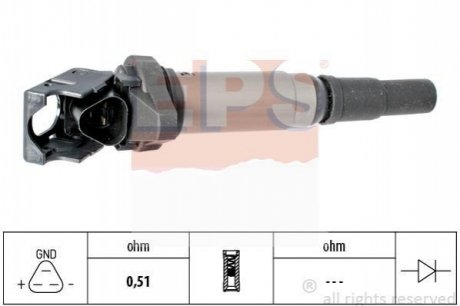 Котушка запалювання BMW 3 (E90) 323i/330i /5 (E60, F10)/7 (F01,F02,F03)/X5 (E70)/Peugeot 207, 308, 508 EPS 1.970.475