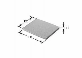 Фильтр салона Caddy 96-04/Golf 92-98/Passat 01-05/Octavia 96-11 (угольный) CLEAN FILTERS NC2074CA (фото 1)