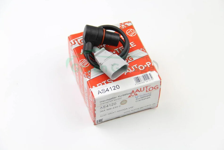 Датчик коленвала FABIA,OCTAVIA, SUPERB/VWGOLF IV,PASSAT/Audi A4,A6 1.6-3.2 94-10 AUTLOG AS4120 (фото 1)