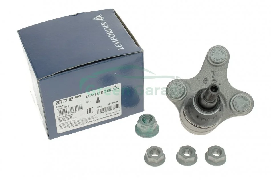 Опора шаровая AUDI, SEAT, SKODA, VW передн. ось (пр-во Lemferder) LEMFORDER 26772 02 (фото 1)