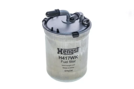Фільтр паливний Seat Ibiza 1.2TDI, 2.0TDI Skoda Fabia, Roomster 1.2TD VW Polo 1.2TDI 10/09- HENGST H417WK