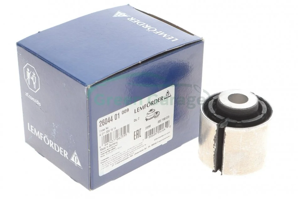 Сайлентблок переднего нижнего рычага (снаружи) MB E-класс (W211) 02-08 LEMFORDER 26044 01 (фото 1)