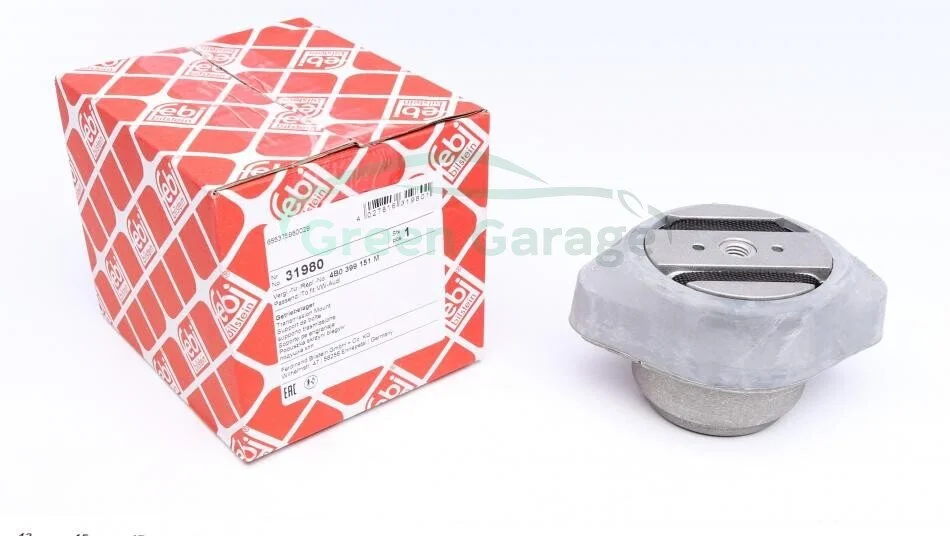 Опора АКПП Audi A4, A6, A6 Allroad, Allroad Skoda Superb I VW Passat 1.8-4.0 10.96-08.11 FEBI BILSTEIN 31980 (фото 1)