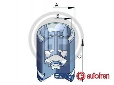 Поршенек суппорта зад SX4/SWIFT/CIVIC/ACCORD (34х47,25мм) 90-11 SEINSA AUTOFREN D025233