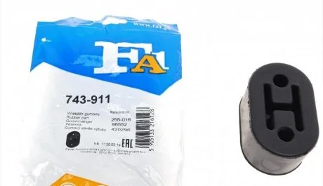 Резинка глушника Mitsubishi Galant 2.0 92-96, Outlander 2.2 07-12// Peugeot 4007 2.2 07 Fischer Automotive One (FA1) 743911