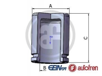 Поршенек суппорта i40/ix35/Sportage/Pajero/Rav 4 00- 60*51,9 SEINSA AUTOFREN D025338 (фото 1)