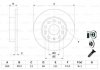 (260mm) Диск гальмівний зад. Skoda Octavia 04-/Caddy 04-/Golf 03-/Jetta 05-/Touran 03- BOSCH 0 986 479 155 (фото 5)