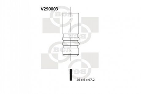 Клапан випускний BGA V290003