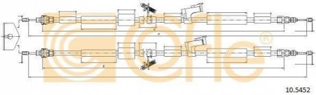 Трос ручного гальма зад. Ford Kuga 08- 1940/1803+1850/1715 COFLE 10.5452