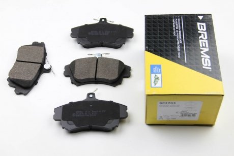 Тормозные колодки перед. MITSUBISHI COLT/SMART FORFOUR/VOLVO S40 I/V40 95-12 (TRW) Bremsi BP2703