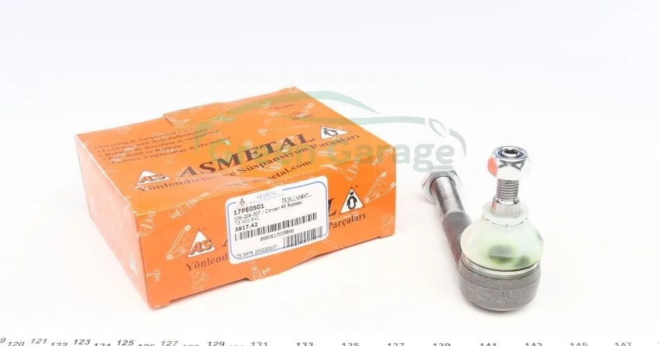 Наконечник рулевой тяги Peugeot 206/307 00-/Citroen C4 05-11 Л. ASMETAL 17PE0501 (фото 1)
