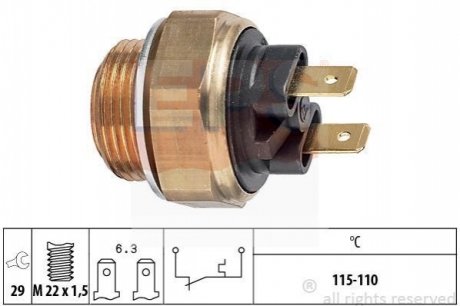Датчик температури охолоджуючої рідини EPS 1.850.135