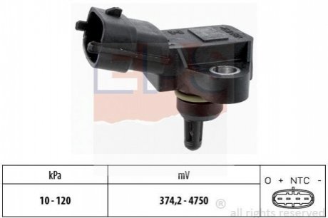 Датчик вакуума Hyundai IX35, Sonata V Kia Magentis, Optima, Sportage 2.0 01.08- EPS 1.993.180