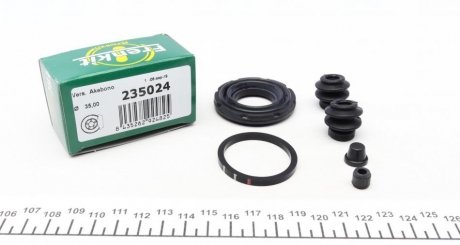 Ремкомплект супорта гальмівного задн. Nissan Juke,Tiida, Qasqai, X-Trail 07- (Akebono 35mm) FRENKIT 235024