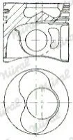 Поршень 80.01mm +0.50 (1-2cyl) Audi A3/A4/Skoda Fabia/VW Golf/Touran 1.9TDI 04- NURAL 8711490765 (фото 1)