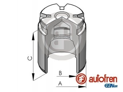 Поршенек суппорта зад ACCENT/i20/i10/RIO (34х47мм) 10- SEINSA AUTOFREN D025530