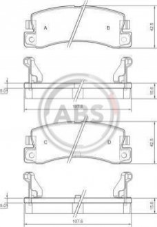 Колодки тормозные задн. Avensis/Corolla/Camry/Corona/Celica/Carina/RX/ES 87-07 A.B.S. 36604