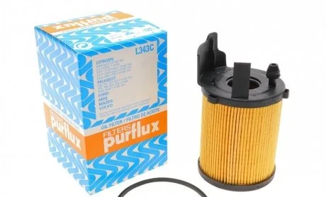 Фильтр масла 1.4/1.6 HDi Berlingo/Partner 05-/Scudo/Expert 07-/Nemo/Bipper 08- PURFLUX L343C