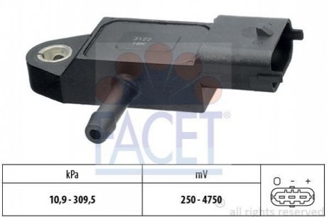 Датчик тиску повітря, регулювання висоти FACET 10.3144