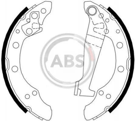 Колодки тормозные 100/80/Cordoba/Fabia/Felicia/Fox/Ibiza/Lupo/Passat (76-15) A.B.S. 8778 (фото 1)
