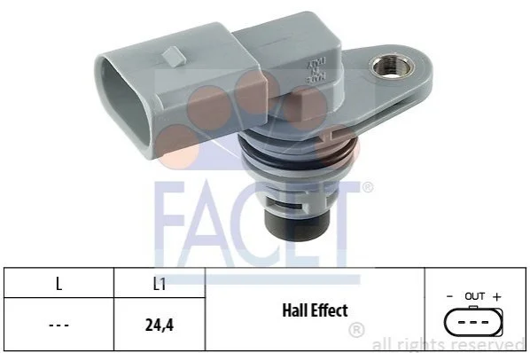Датчик распредвала Audi /Seat/Skoda FABIA, OCTAVIA 1.0-3.6, 95- FACET 9.0368 (фото 1)