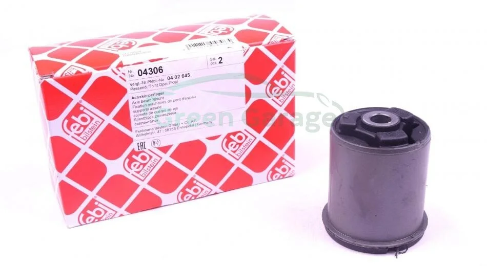 Сайлентблок задн. балки Opel Ascona C, Astra F, Kadett E, Vectra A (більший) FEBI BILSTEIN 04306 (фото 1)