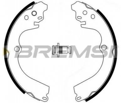 Тормозные колодки зад. Impreza 92-00/Forester 97-08/Legasy I 89-94 (Akebono) BREMSI GF0884