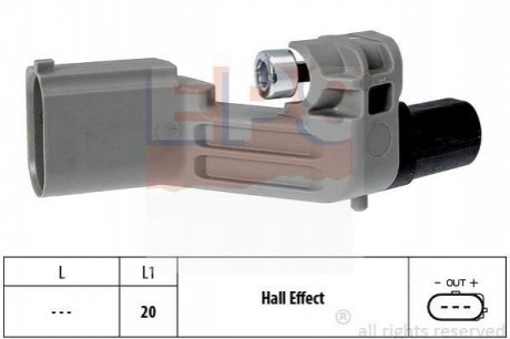 Датчик положення к/вала Audi/Skoda/Seat/VW 1.2TSI-1.4TSI-1.6TDI-2.0TDI 03- EPS 1.953.598