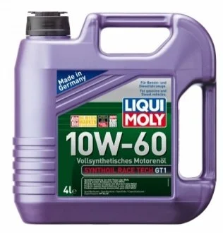 Масло моторное Liqui Moly Synthoil Race Tech GT1 10W-60 (4 л) LIQUI MOLY 7535