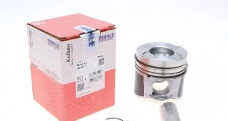 Поршень з кільцями RENAULT/OPEL 89,50 G9U 2.5dCi 16V Euro 3 2000- (вир-во MAHLE) MAHLE / KNECHT 0222601