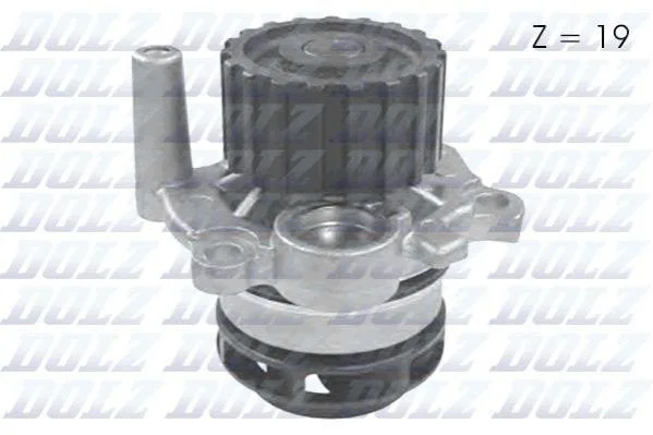 Водяной насос Caddy II/Golf IV/Octavia 1.9SDI/TDI 95-06 (19z) DOLZ A187 (фото 1)