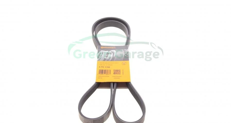 Ремень генератора MB W202/203/VW/Audi 2.4/2.8i CONTITECH 6PK1760 (фото 1)