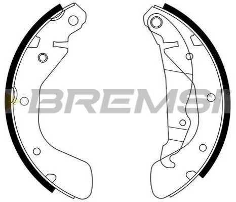 Тормозные колодки зад. Daewoo Lanos 97- /Opel Astra 91-01,Combo 01- (GM) BREMSI GF0354 (фото 1)