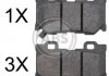 Гальмівні колодки зад. Nissan 370Z 09-/Infiniti FX 37/50 08- /GX 37 07- A.B.S. 37769 (фото 1)