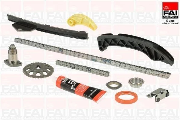 К-кт ланцюга ГРМ та масляного насоса Toyota Auris (_ZE15__RE15_) 03/07- Fischer Automotive One (FA1) TCK81 (фото 1)
