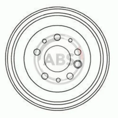 Гальмівний барабан A.B.S. 2403S (фото 1)