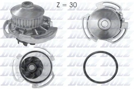 Водяной насос Cordoba/Golf II/III/Jetta/Polo 1.0/1.3/1.4 -99 DOLZ A164