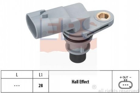 Датчик распредвала, 1.3MJTD/CDTi EPS 1.953.380