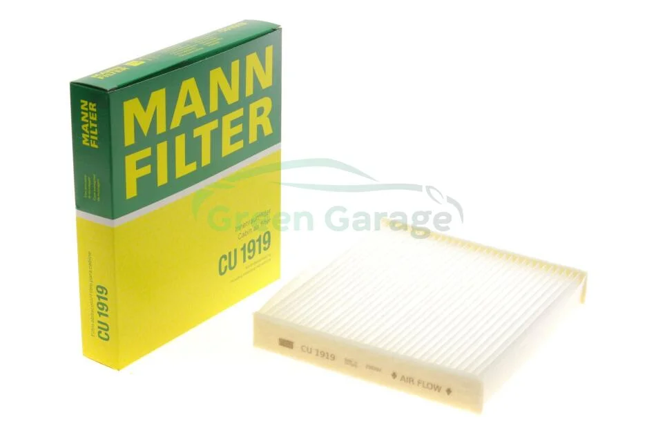 Фільтр салону DAIHATSU CHARADE VIII JAGUAR I-PACE, XE LAND ROVER DISCOVERY V, RANGE ROVER IV, RANGE ROVER SPORT II, RANGE ROVER VELAR LEXUS CT, ES, GS, GX, IS C, IS II, LFA 1.0-Electric 12.89- MANN CU 1919 (фото 1)