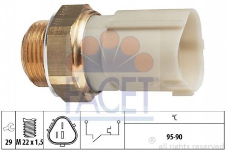 Термовимикач вентилятора радіатора FACET 7.5262