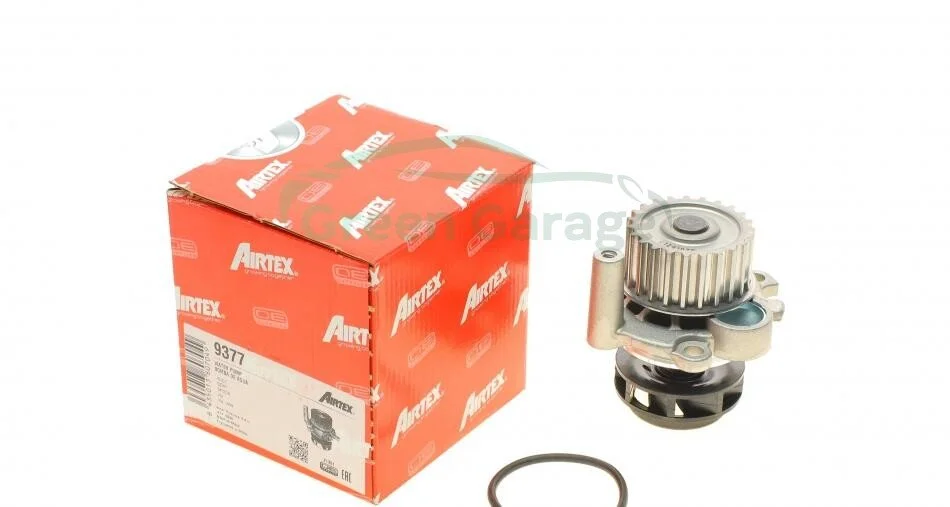 Водяной насос Caddy III/T5 03-/Golf IV/Passat B5/A4/A6 1.8T/2.0i 03- AIRTEX 9377 (фото 1)